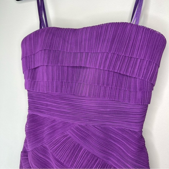 BCBGMaxAzria Jorie Violet Purple Short Mini Dress Layered Tulle Homecoming 4 - Picture 4 of 10